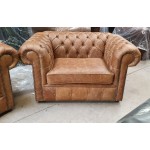 Chesterfield 3 + 1.5 Cracked Tan